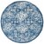 Martha Stewart Brentwood Round Rug - Navy/Creme Perspective: front