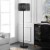 SAFAVIEH Vela Floor Lamp | Black | Perspective: front
