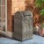 SAFAVIEH Outdoor Collection Serapis Trash Bin Grey Perspective: front