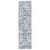 Martha Stewart Denver Oregon Floor Runner - Navy/Ivory Perspective: front