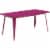 Flash Furniture ET-CT005-PUR-GG 31.5 x 63 in. Rectangular Purple Metal Indoor & Outdoor Table Perspective: front