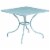 Flash Furniture CO-6-SKY-GG 35.5 in. Square Sky Blue Indoor & Outdoor Steel Patio Table Perspective: front
