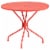 Flash Furniture 35.25'' Round Coral Indoor-Outdoor Steel Patio Table [CO-7-RED-GG] CO7RED Perspective: front
