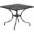 Flash Furniture CO-6-BK-GG Indoor-Outdoor Steel Patio Table , Black - 35.5 in. Square Perspective: front