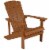 Flash Furniture Charlestown All-Weather Poly Resin Wood Adirondack Chair in Teak Perspective: front