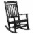 Flash Furniture BLACK WOOD ROCKING CHAIR JJC14703BK Perspective: front
