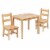 Flash Furniture KIDS NATURAL TABLE & CHAIR SET TWWTCS1001NAT Perspective: front