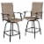 Flash Furniture 30 inch Patio Bar Stool Brown 2-Pieces 2ETSWVLPTO30 Perspective: front
