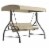 Flash Furniture Outdoor Steel Patio Swing Tan (TLH007TAN) Perspective: front
