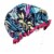 Wrapables Trendy Satin Shower Cap, Twilight Leaves Perspective: front