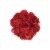 Wrapables Shabby Chic Burlap Rose Flower 2 Inch Diameter (Set of 20), Red Perspective: front