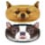 Wrapables Dog Face Zippered Pencil Case (Set of 2), Chihuahua & Bulldog Perspective: front