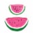 Wrapables Fruity Pencil Case and Pouch (Set of 2), Pink Watermelon Perspective: front