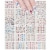 Wrapables Glitter Stars & Flowers Nail Stickers Sparkly Nail Art (24 sheets) Perspective: front
