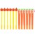 Wrapables Gel Pens School Office Supplies, Bunnies with Carrots & Pmpkins Perspective: front
