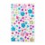 Wrapables Acrylic Self Adhesive Crystal Rhinestone Gem Stickers, Flowers Pink Blue Green Perspective: front