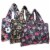 Wrapables Large Nylon Reusable Shopping Bags (Set of 3), Bright Floral Perspective: front