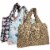 Wrapables Large Nylon Reusable Shopping Bags (Set of 3), Felines Perspective: front