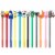 Wrapables Gel Pens School Office Supplies, Funny Characters Perspective: front