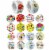 Wrapables 1 Inch Reward, Birthday, Thank You Stickers (1000pcs), Happy Birthday Perspective: front