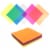 Wrapables Multi-Color Waterproof Transparent Sticky Notes for Home, School, Office (Set of 5) Perspective: front