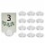 Wrapables Acrylic Diamond Place Card Holders for Weddings, Table Decor (12pcs), Clear Perspective: front