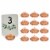 Wrapables Acrylic Diamond Place Card Holders for Weddings, Table Decor (12pcs), Rose Gold Perspective: front