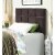 Furniture of America Hellan Fabric Upholstered Twin Headboard in Brown Perspective: front