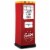 Furniture of America Mars Contemporary Metal 2-Shelf Kids Closet in Red Perspective: front