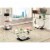 Furniture of America Suse Contemporary Metal 3-Piece Coffee Table Set in Silver Perspective: front