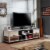 Furniture of America Micah Modern Wood TV Stand with Casters in Multi-color Perspective: front