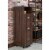 Furniture of America Thelo Industrial Wood Filing Cabinet with Wheels in Walnut Perspective: front