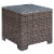 Condor Glass Top Patio End Table in Brown - Furniture of America Perspective: front