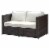 Furniture of America Daley Rattan 3-Piece Patio Sofa Set in Brown and Beige Perspective: front