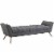 Response Upholstered Fabric Bench-EEI-1790 gray Perspective: front