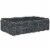Summon Outdoor Patio Glass Top Coffee Table - Gray Perspective: front