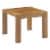 Upland Outdoor Patio Wood Side Table - Natural Perspective: front