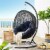 Encase Swing Outdoor Patio Lounge Chair - Navy Perspective: front