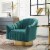 Buoyant Vertical Channel Tufted Accent Lounge Performance Velvet Swivel Chair Perspective: front