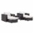 Convene 5 Piece Set Outdoor Patio with Fire Pit Perspective: front