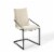 Pitch Upholstered Fabric Dining Armchair Black Beige Perspective: front