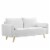 Revive Performance Velvet Sofa-EEI-3988 white Perspective: front