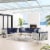 Harmony 8-Piece  Sunbrella® Basket Weave Outdoor Patio Aluminum Seating Set Perspective: front