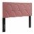 Greta Performance Velvet Twin Headboard, Dusty Rose Perspective: front