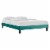 Reign Queen Performance Velvet Platform Bed Frame Teal Perspective: front