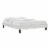 Reign Twin Performance Velvet Platform Bed Frame Light Gray Perspective: front
