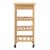 Oceanstar Bamboo Kitchen Trolley Perspective: front