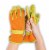 Dig It® Women's Small-Medium Orange/Green Gardening Gloves Perspective: front