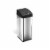 iTouchless Stainless Steel Sensor Trash Can with Wide Lid Opening and AbsorbX Odor Control Perspective: front