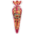 Popcornopolis® Zebra Popcorn Caramel with Chocolatey Stripes Popcorn Cone Perspective: front